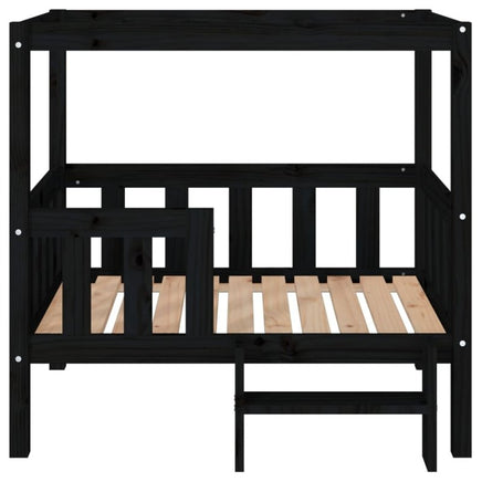 Hundebett Schwarz 95,5X73,5X90 Cm Massivholz Kiefer-B&B Shop - 2000 Stockerau
