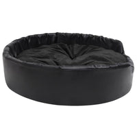Hundebett Schwarz 99X89X21 Cm Plüsch Und Kunstleder 99 x 89 x 21 cm-B&B Shop - 2000 Stockerau