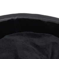 Hundebett Schwarz 99X89X21 Cm Plüsch Und Kunstleder 99 x 89 x 21 cm-B&B Shop - 2000 Stockerau