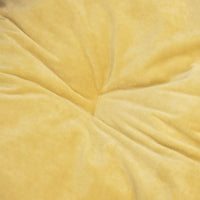 Hundebett Schwarz-Gelb 99X89X21 Cm Plüsch Und Kunstleder-B&B Shop - 2000 Stockerau