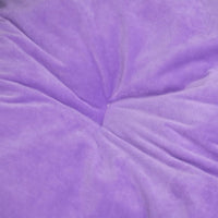 Hundebett Schwarz-Violett 99X89X21 Cm Plüsch Und Kunstleder-B&B Shop - 2000 Stockerau