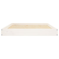 Hundebett Weiß 101,5X74X9 Cm Massivholz Kiefer-B&B Shop - 2000 Stockerau