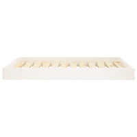 Hundebett Weiß 101,5X74X9 Cm Massivholz Kiefer-B&B Shop - 2000 Stockerau