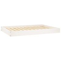 Hundebett Weiß 101,5X74X9 Cm Massivholz Kiefer-B&B Shop - 2000 Stockerau
