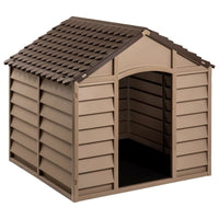 Hundehütte Braun 86X84X82 Cm Polypropylen-B&B Shop - 2000 Stockerau