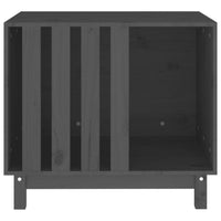Hundehütte Grau 70X50X62 Cm Massivholz Kiefer-B&B Shop - 2000 Stockerau
