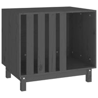 Hundehütte Grau 70X50X62 Cm Massivholz Kiefer-B&B Shop - 2000 Stockerau