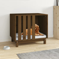 Hundehütte Honigbraun 70X50X62 Cm Massivholz Kiefer-B&B Shop - 2000 Stockerau