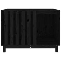 Hundehütte Schwarz 100X70X72 Cm Massivholz Kiefer-B&B Shop - 2000 Stockerau