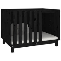 Hundehütte Schwarz 100X70X72 Cm Massivholz Kiefer-B&B Shop - 2000 Stockerau