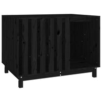 Hundehütte Schwarz 100X70X72 Cm Massivholz Kiefer-B&B Shop - 2000 Stockerau
