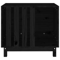 Hundehütte Schwarz 70X50X62 Cm Massivholz Kiefer-B&B Shop - 2000 Stockerau