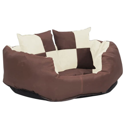 Hundekissen Wendbar Und Waschbar Braun Und Creme 65X50X20 Cm-B&B Shop - 2000 Stockerau
