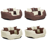 Hundekissen Wendbar Und Waschbar Braun Und Creme 65X50X20 Cm-B&B Shop - 2000 Stockerau