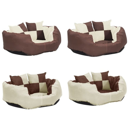 Hundekissen Wendbar Und Waschbar Braun Und Creme 65X50X20 Cm-B&B Shop - 2000 Stockerau