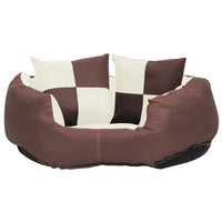 Hundekissen Wendbar Und Waschbar Braun Und Creme 65X50X20 Cm-B&B Shop - 2000 Stockerau