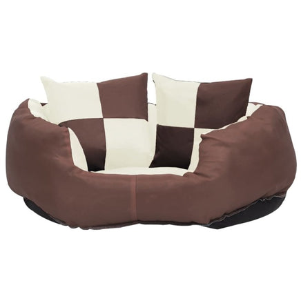 Hundekissen Wendbar Und Waschbar Braun Und Creme 65X50X20 Cm-B&B Shop - 2000 Stockerau