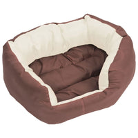 Hundekissen Wendbar Und Waschbar Braun Und Creme 65X50X20 Cm-B&B Shop - 2000 Stockerau