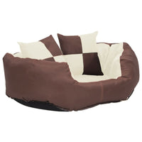 Hundekissen Wendbar Und Waschbar Braun Und Creme 65X50X20 Cm-B&B Shop - 2000 Stockerau