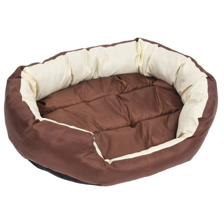 Hundekissen Wendbar Und Waschbar Braun Und Creme 85X70X20 Cm 85 x 70 x 20 cm-B&B Shop - 2000 Stockerau