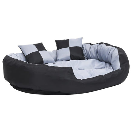 Hundekissen Wendbar Und Waschbar Grau Und Schwarz 110X80X23 Cm-B&B Shop - 2000 Stockerau