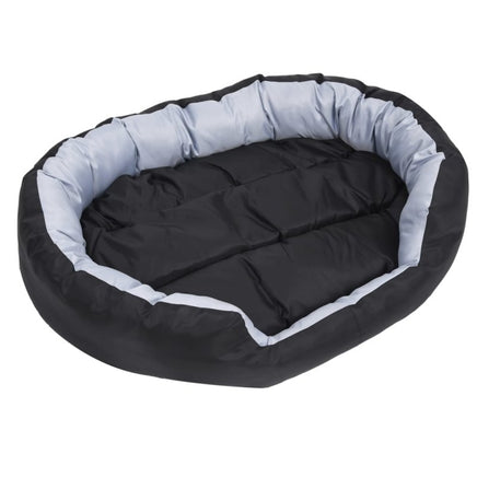 Hundekissen Wendbar Und Waschbar Grau Und Schwarz 110X80X23 Cm-B&B Shop - 2000 Stockerau