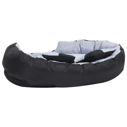 Hundekissen Wendbar Und Waschbar Grau Und Schwarz 110X80X23 Cm-B&B Shop - 2000 Stockerau