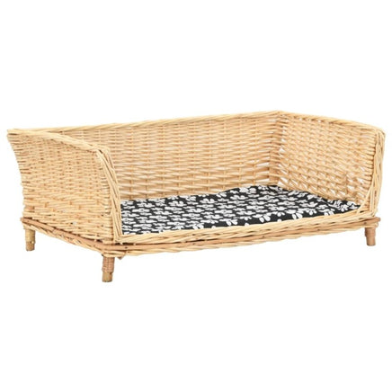 Hundekorb Mit Kissen 90X54X35 Cm Natur Weide 90 x 54 x 35 cm-B&B Shop - 2000 Stockerau