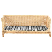 Hundekorb Mit Kissen 90X54X35 Cm Natur Weide 90 x 54 x 35 cm-B&B Shop - 2000 Stockerau