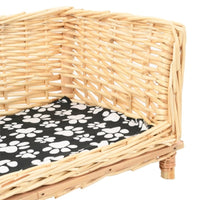 Hundekorb Mit Kissen 90X54X35 Cm Natur Weide 90 x 54 x 35 cm-B&B Shop - 2000 Stockerau