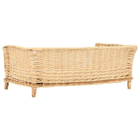 Hundekorb Mit Kissen 90X54X35 Cm Natur Weide 90 x 54 x 35 cm-B&B Shop - 2000 Stockerau