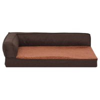 Hundematratze Ergonomisch 75X53 Cm Leinenoptik Fleece Braun-B&B Shop - 2000 Stockerau