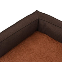Hundematratze Ergonomisch 75X53 Cm Leinenoptik Fleece Braun-B&B Shop - 2000 Stockerau