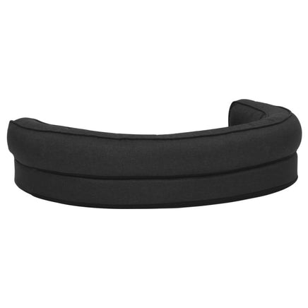 Hundematratze Ergonomisch 75X53 Cm Leinenoptik Fleece Schwarz-B&B Shop - 2000 Stockerau