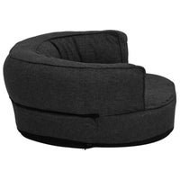 Hundematratze Ergonomisch 75X53 Cm Leinenoptik Fleece Schwarz-B&B Shop - 2000 Stockerau