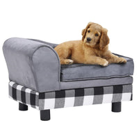 Hundesofa Grau 57X34X36 Cm Plüsch-B&B Shop - 2000 Stockerau