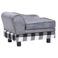 Hundesofa Grau 57X34X36 Cm Plüsch-B&B Shop - 2000 Stockerau