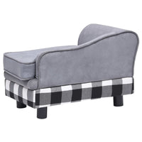 Hundesofa Grau 57X34X36 Cm Plüsch-B&B Shop - 2000 Stockerau