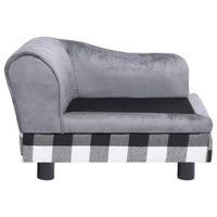 Hundesofa Grau 57X34X36 Cm Plüsch-B&B Shop - 2000 Stockerau