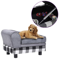 Hundesofa Grau 57X34X36 Cm Plüsch-B&B Shop - 2000 Stockerau