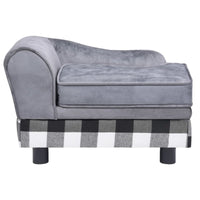 Hundesofa Grau 57X34X36 Cm Plüsch-B&B Shop - 2000 Stockerau