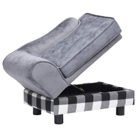 Hundesofa Grau 57X34X36 Cm Plüsch-B&B Shop - 2000 Stockerau