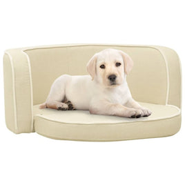 Hundesofa Klappbar Creme 76X71X30 Cm Leinen Waschbares Kissen-B&B Shop - 2000 Stockerau
