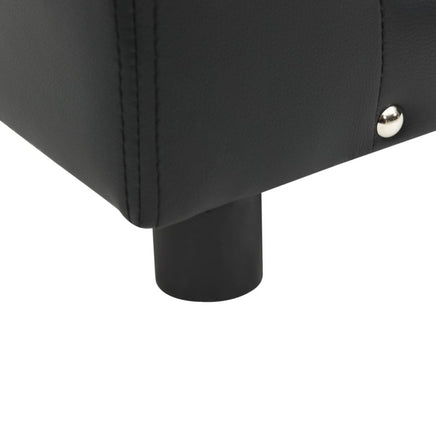 Hundesofa Schwarz 81X43X31 Cm Plüsch Und Kunstleder-B&B Shop - 2000 Stockerau
