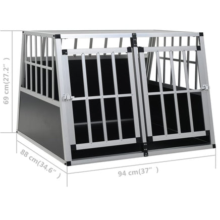 Hundetransportbox Mit Doppeltür 94 X 88 X 69 Cm-B&B Shop - 2000 Stockerau