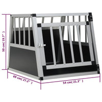 Hundetransportbox Mit Einzeltür 54 X 69 X 50 Cm-B&B Shop - 2000 Stockerau