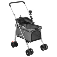 Hundewagen Faltbar Grau 76X50X100 Cm Oxford-Gewebe-B&B Shop - 2000 Stockerau