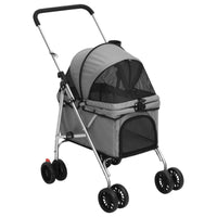 Hundewagen Faltbar Grau 76X50X100 Cm Oxford-Gewebe-B&B Shop - 2000 Stockerau