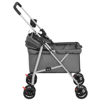 Hundewagen Faltbar Grau 76X50X100 Cm Oxford-Gewebe-B&B Shop - 2000 Stockerau