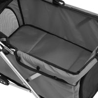 Hundewagen Faltbar Grau 76X50X100 Cm Oxford-Gewebe-B&B Shop - 2000 Stockerau